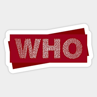 WHO Sticker